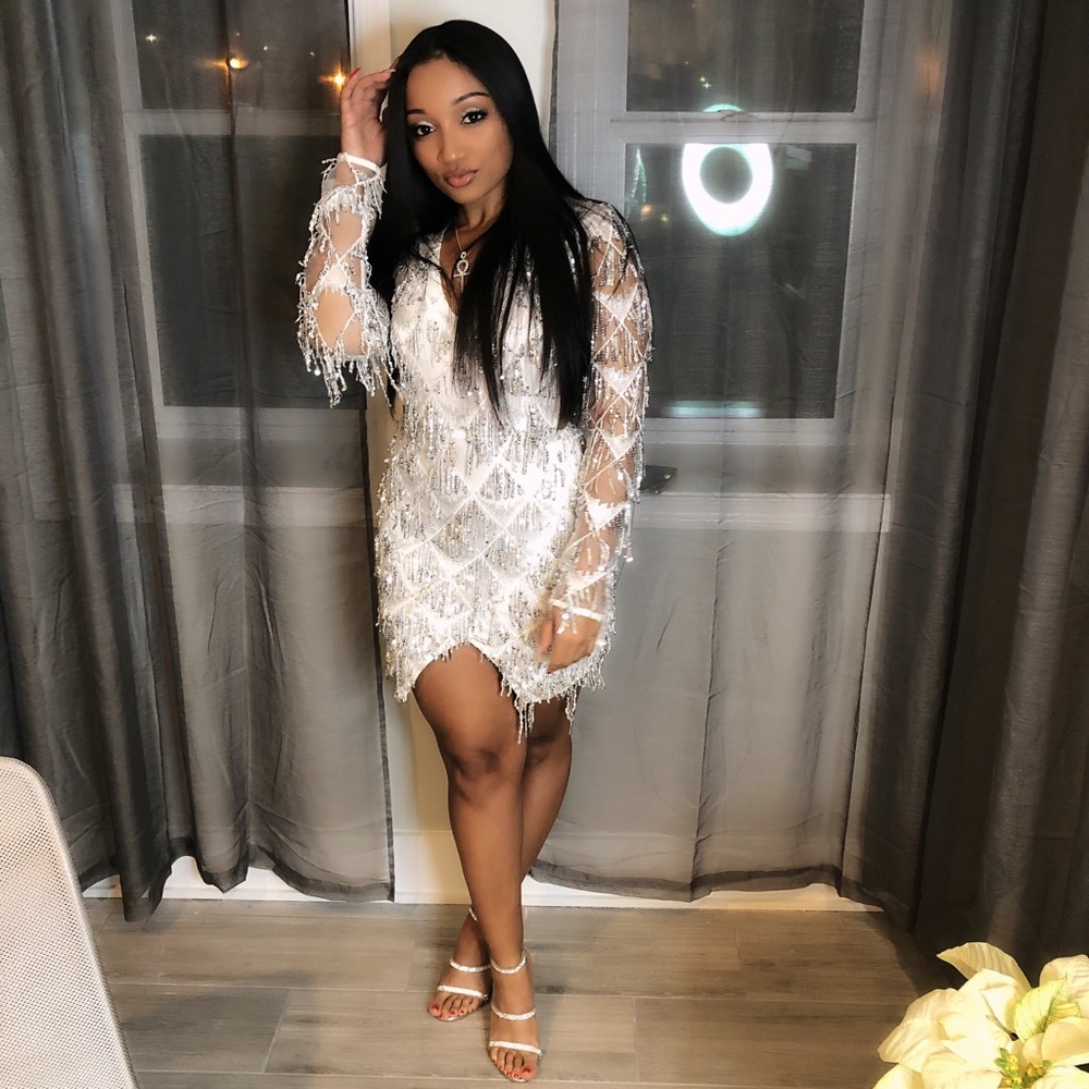 White & Silver Dress